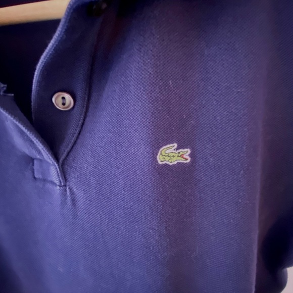 LACOSTE, PARIS🐊 NAVY PIQUE’ POLO SHIRT - Picture 4 of 4